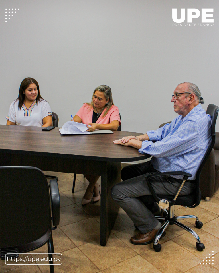 Firma de Convenio entre la UPE y el Colegio Nacional Paraguay Brasil 